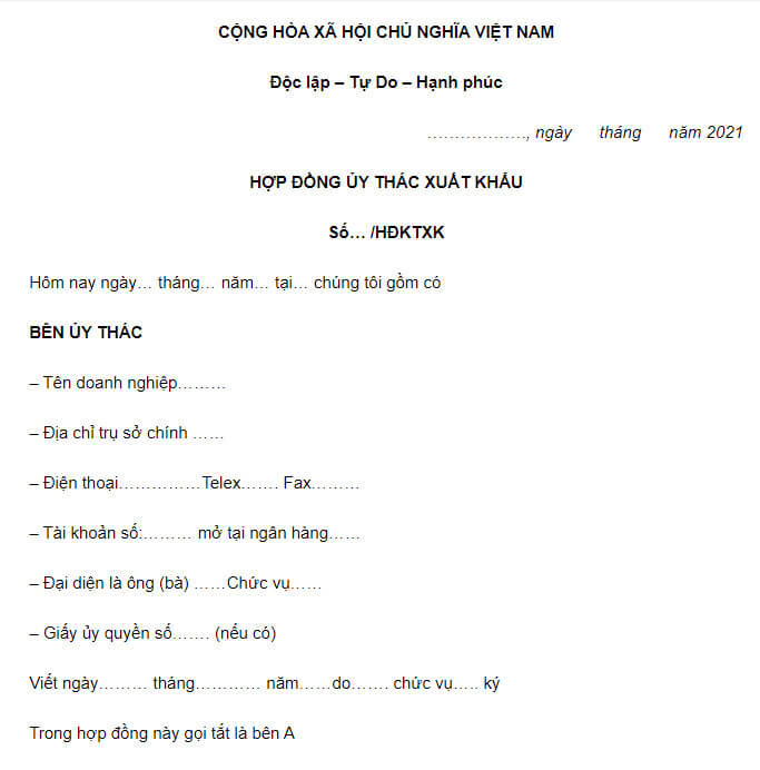 Ghi các nội dung trong phần mở đầu