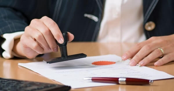 Chữ ký xác nhận của người có liên quan