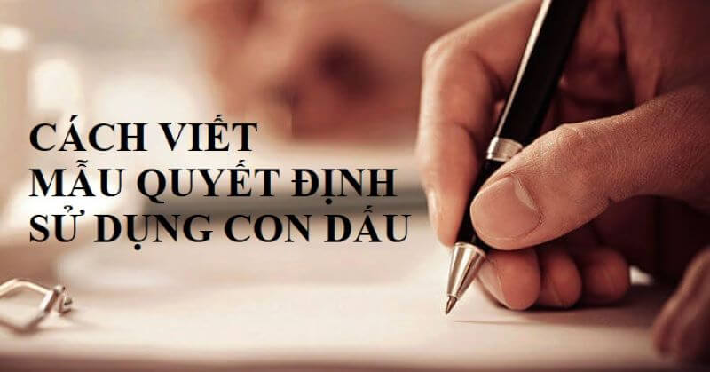 Quyết định sử dụng con dấu của các công ty, doanh nghiệp