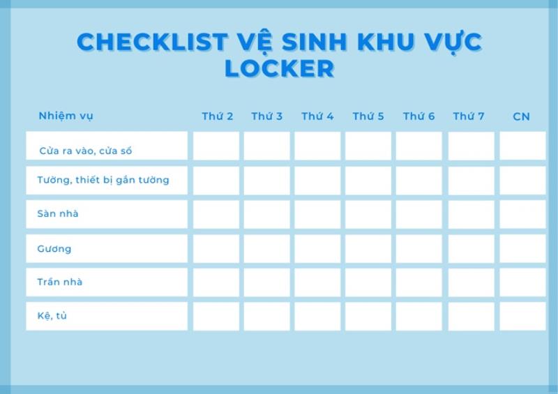 Chi tiết một số biểu mẫu vệ sinh nhà xưởng phổ biến nhất