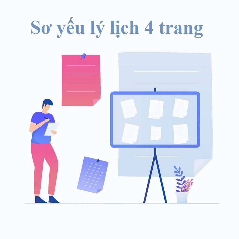 Sự khác biệt giữa sơ yếu lý lịch 4 và 8 trang 