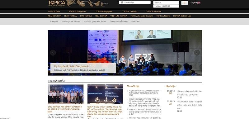 Website Topica.edu.vn