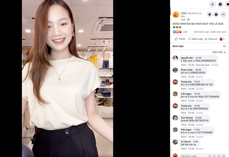 Chọn người livestream