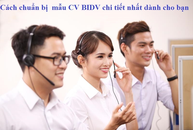 Chuẩn bị mẫu CV BIDV trên hệ thống