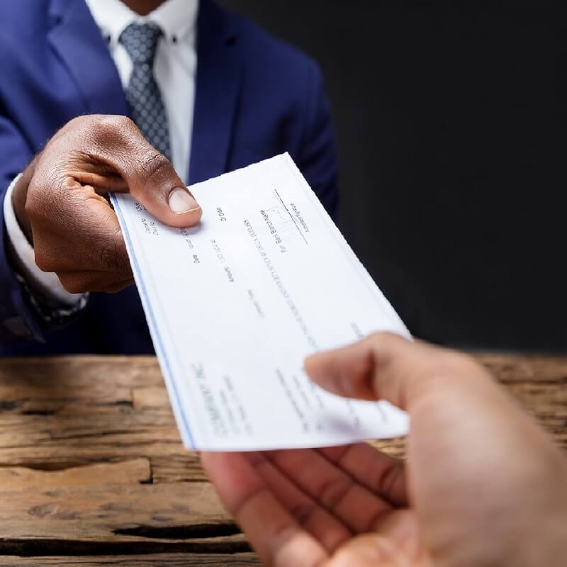 Chức năng của tấm séc rất quan trọng