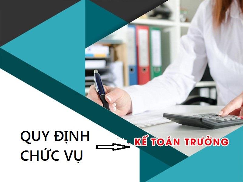Chức vụ kế toán trưởng