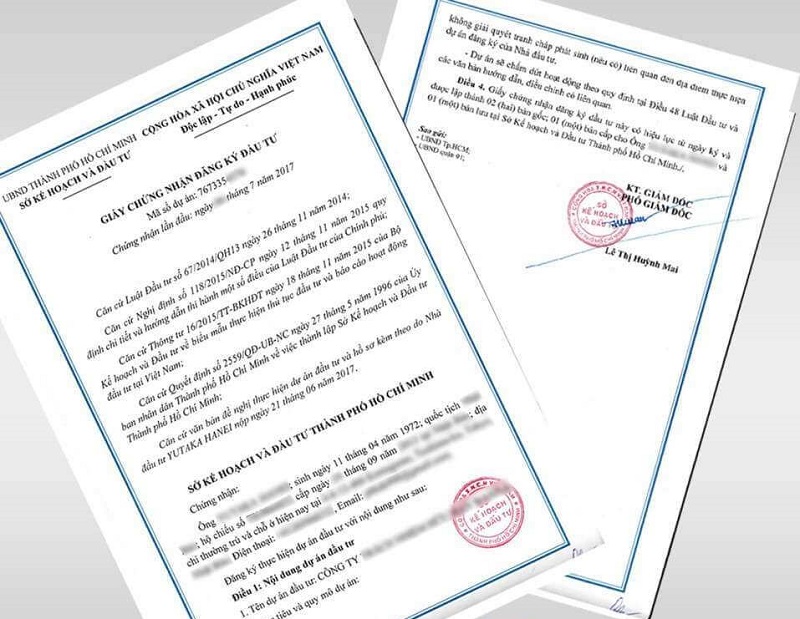 Có đầy đủ thủ tục, giấy tờ cấp phép liên quan dự án