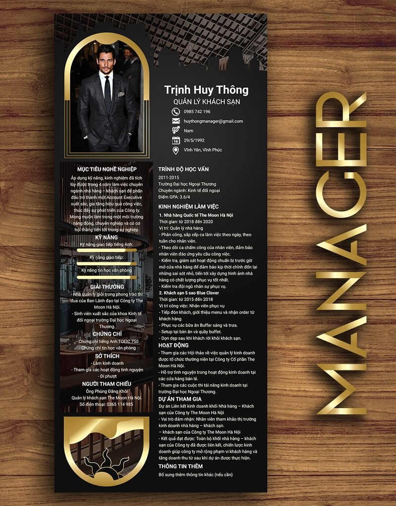 Tập trung thể hiện kinh nghiệm làm việc