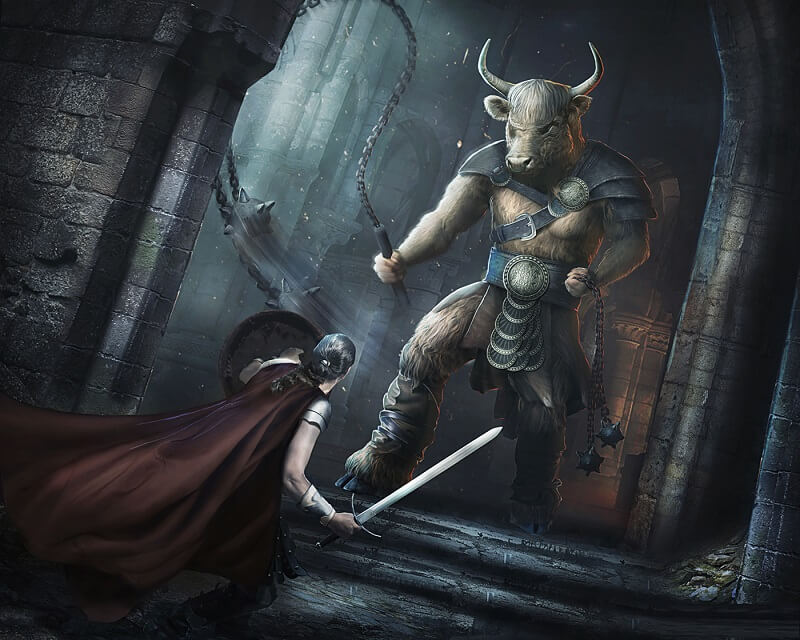 Thereus là người anh hùng đã giết chết quái vật Minotaur