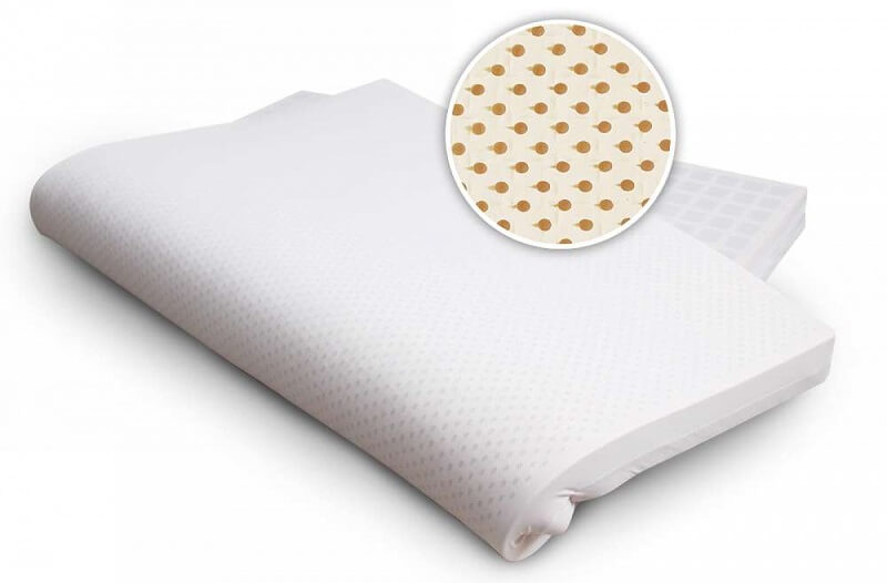 Đệm cao su non có nhiều lỗ thông khí nên tạo sự thoáng mát khi nằm