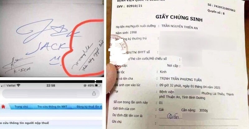 Điền giấy chứng sinh