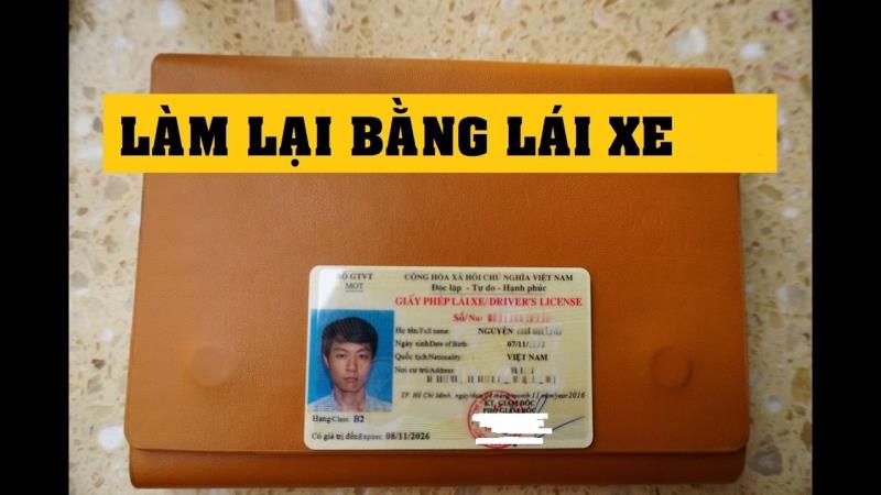 Đơn đề nghị cấp lại bằng lái xe