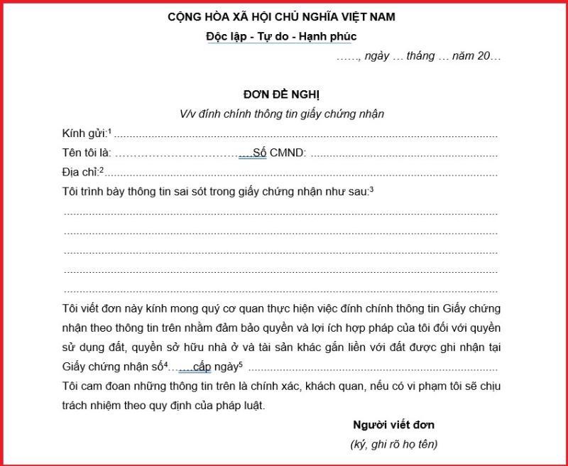 Ghi chính xác ngày cấp sổ đỏ và số in trên sổ đỏ