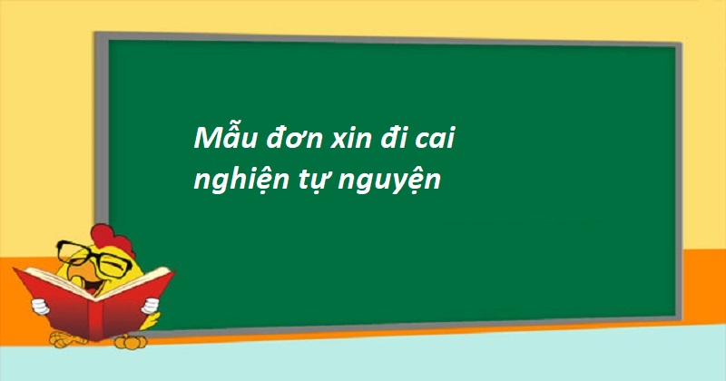 Đơn xin đi cai nghiện