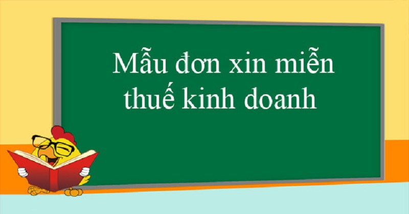 Đơn xin miễn thuế kinh doanh