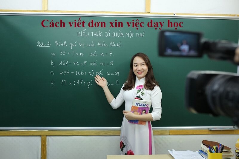 Mách nhỏ cách viết đơn xin việc dạy học 