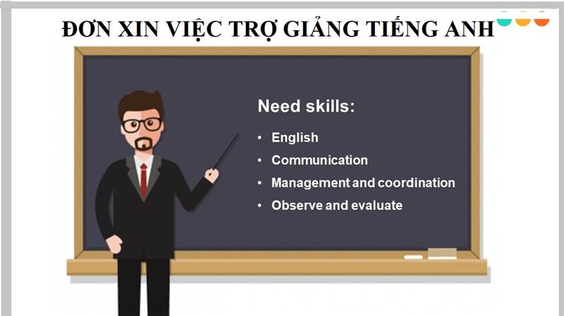Trình bày đơn xin việc trợ giảng tiếng Anh