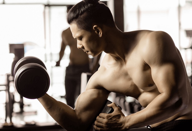 Drop set cho lưng, cầu vai và tay trước