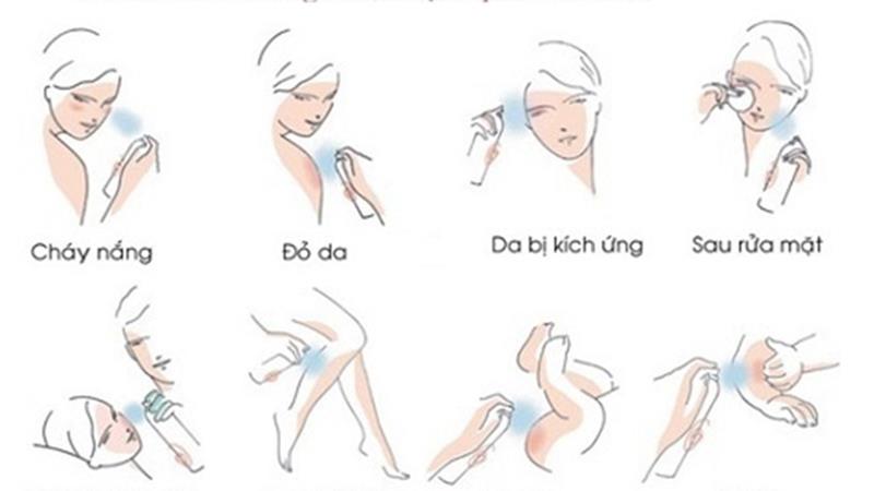 Dưỡng sạch da và giúp làn da tươi mát