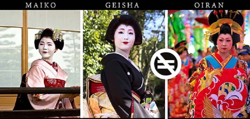 Geisha khác với Oiran
