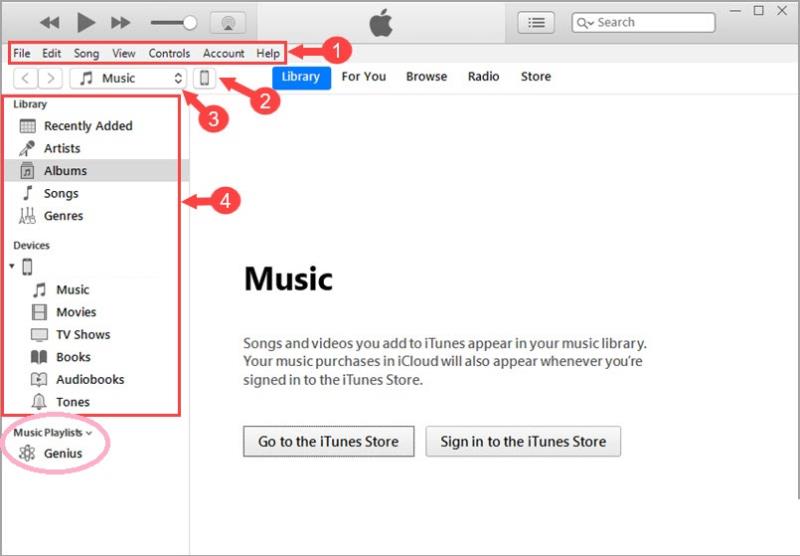 Genius và chia sẻ với thiết bị khác