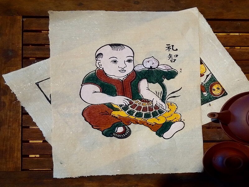 Giấy của tranh Đông Hồ làm từ sò điệp