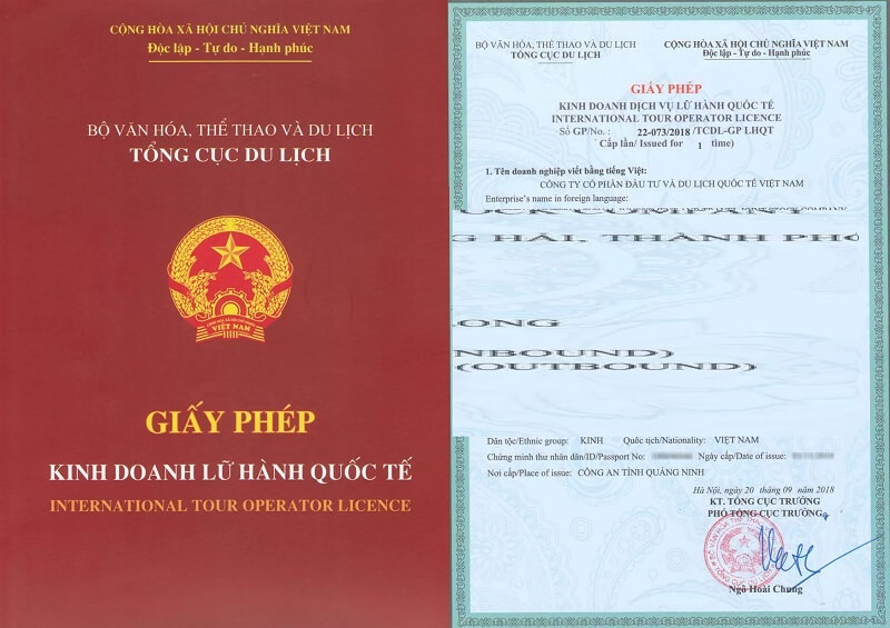 Mẫu giấy phép kinh doanh lữ hành quốc tế