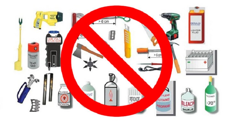 Vật dụng bị cấm với hành lý ký gửi