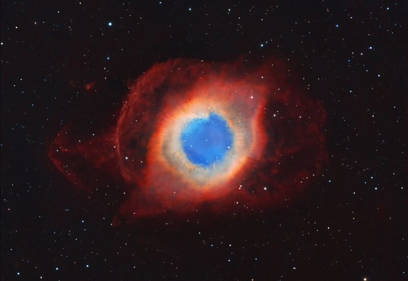 Người ra sử dụng bức xạ hồng ngoại để ghi lại hình ảnh của tinh vân