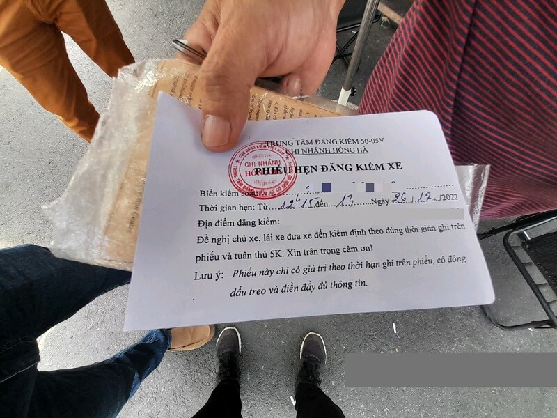 Ô tô đăng kiểm lần đầu sẽ được nhận giấy hẹn