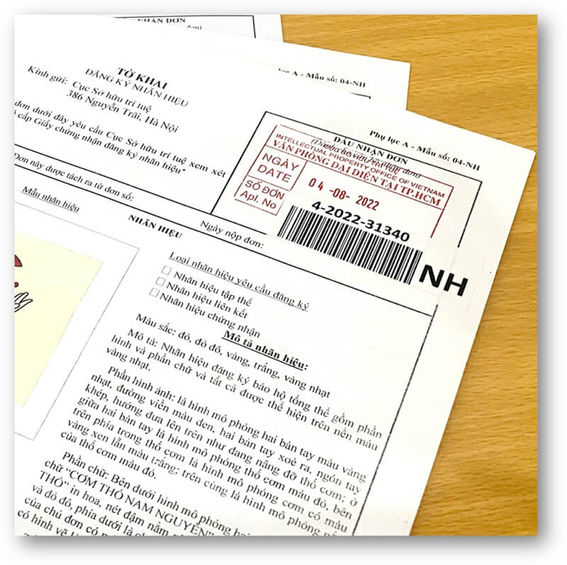 Tờ khai đăng ký nhãn hiệu