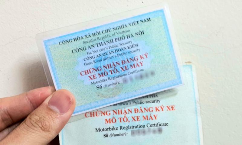 Hoàn thành thủ tục xin cấp lại đăng ký xe máy