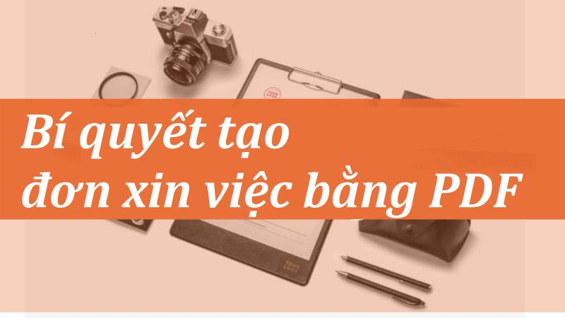 Hướng dẫn cách chuẩn bị đơn xin việc file PDF