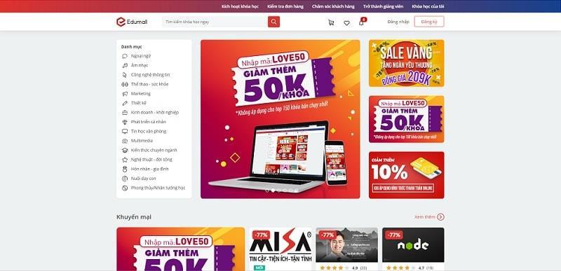 Website Edumall.vn