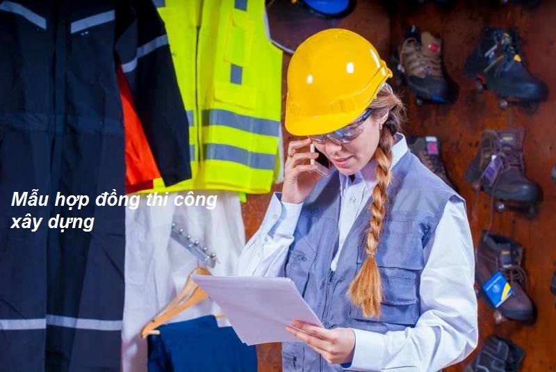 Mẫu hợp đồng thi công xây dựng