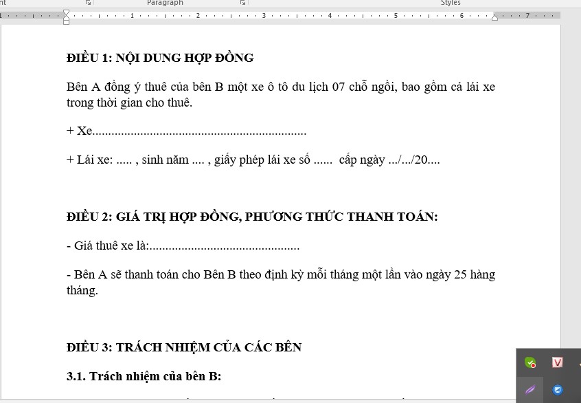 Một số thông tin về xe ô tô