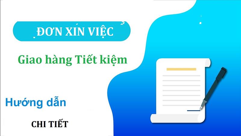 Hướng dẫn viết đơn xin việc Giao hàng tiết kiệm