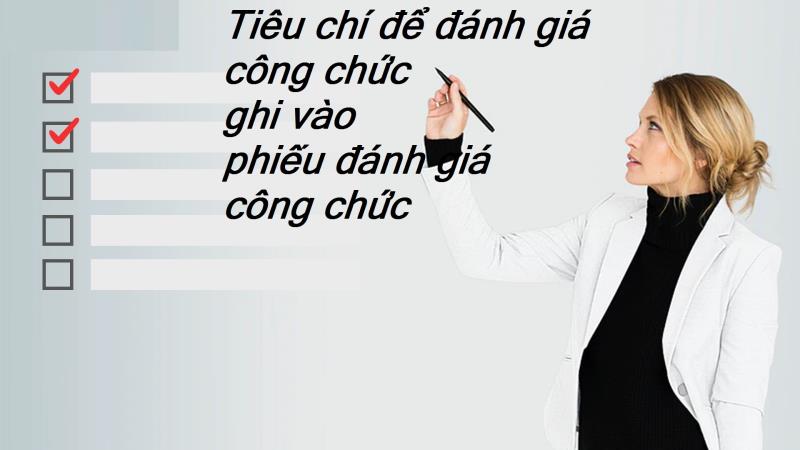 Cách ghi nội dung trong mẫu phiếu đánh giá dành cho đối tượng là công chức