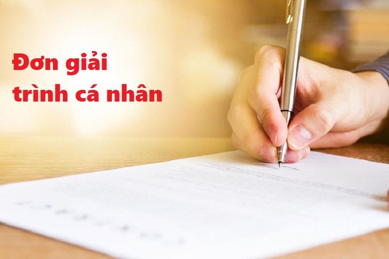 Hướng dẫn cách viết đơn giải trình cá nhân đơn giản