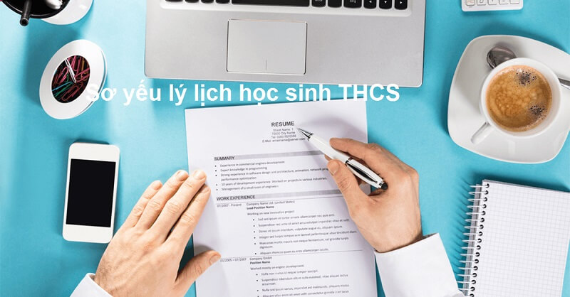 Kê khai thông tin cha mẹ học sinh trong mẫu sơ yếu lý lịch học sinh THCS
