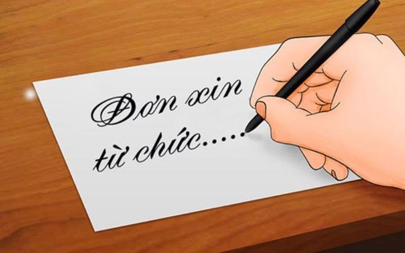 Trình bày thông tin phần kết đơn xin từ chức tổ trưởng