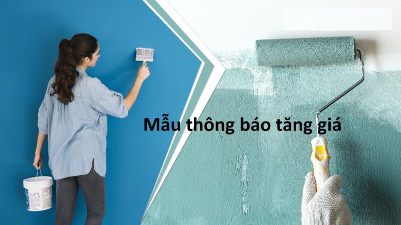 Khái quát mẫu thông báo tăng giá sản phẩm