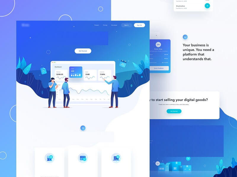 Landing page bán hàng rất khó thiết kế