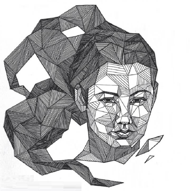 Line art không chứa các yếu tố đổ bóng hoặc gradient