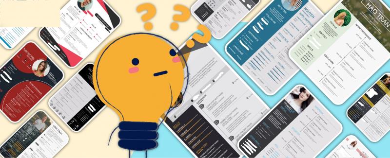Mẫu CV đẹp và sáng tạo