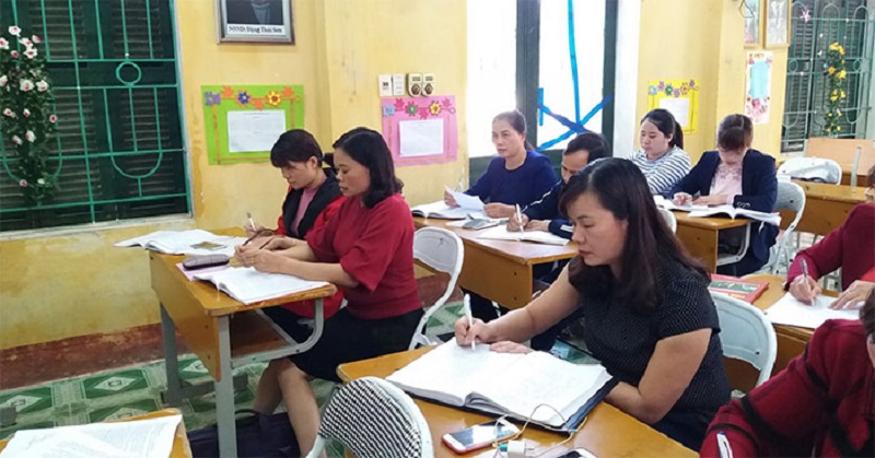 Mẫu biên bản sinh hoạt chuyên môn