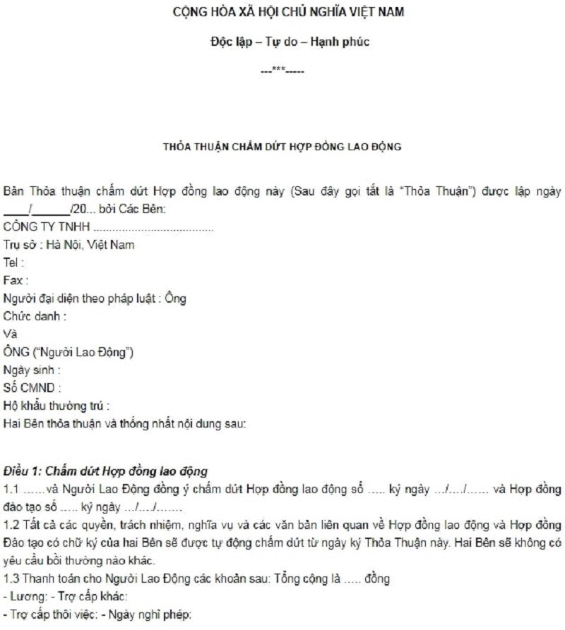 Bố cục của biên bản