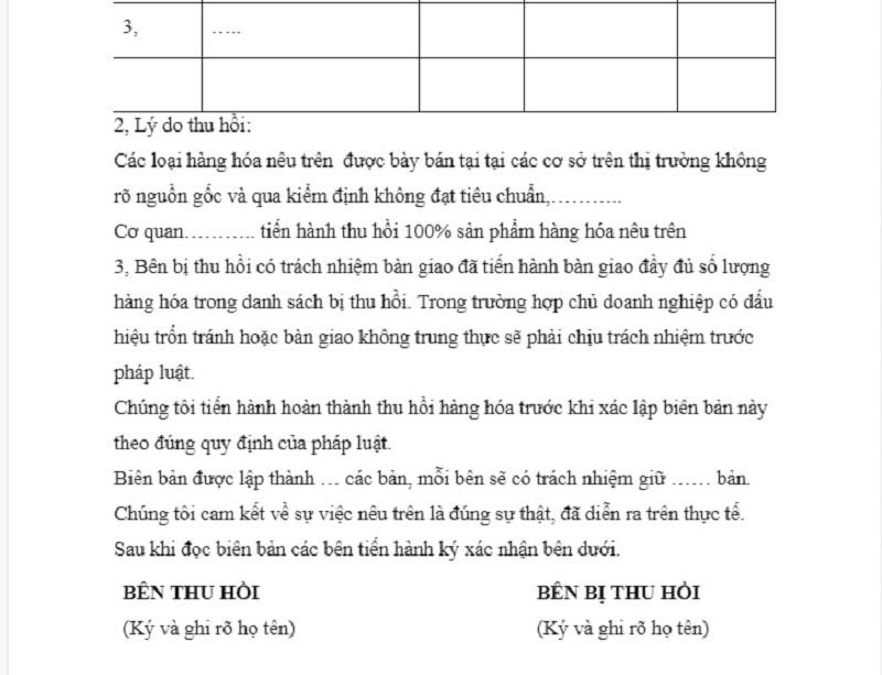 Cung cấp đầy đủ các thông tin