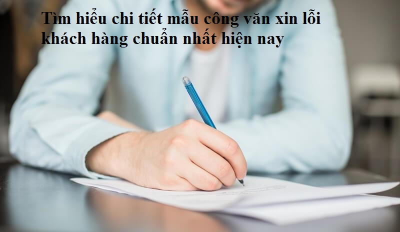 Viết mẫu công văn xin lỗi khách hàng