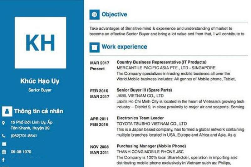 Viết phần Career Goal